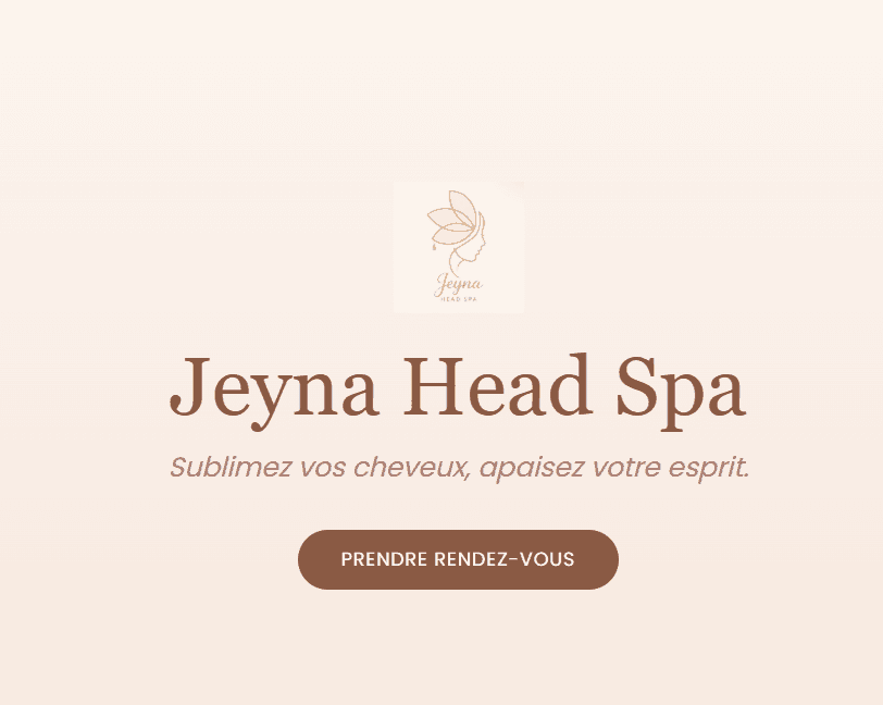 Jeyna Head Spa - website built by KHSolutions